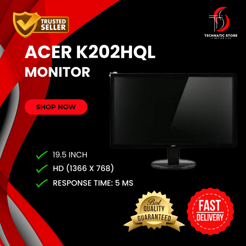 Monitor ACER K202HQL | Shopee Malaysia