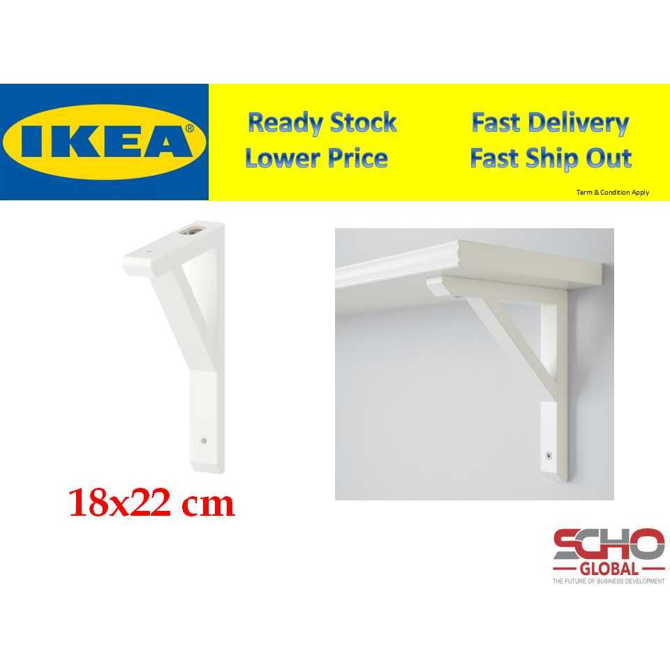 IKEASANDSHULT Bracket, white stained aspen, 18x22 cm Shopee Malaysia