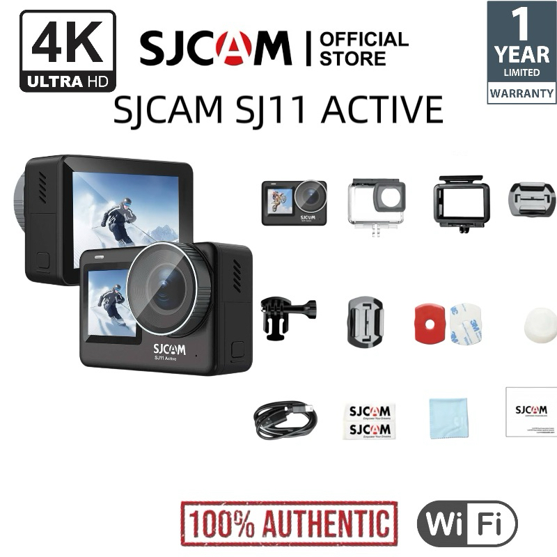 SJCAM SJ11 Active Dual Screen Action Camera H.264 4K 30FPS Anti-Shake ...
