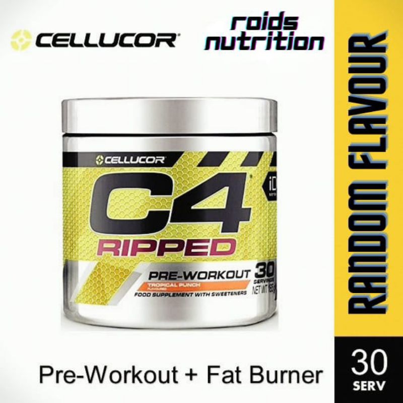 CELLUCOR C4 Ripped 30Servings Preworkout + Fat Burner (Random Flavour) Shopee Malaysia