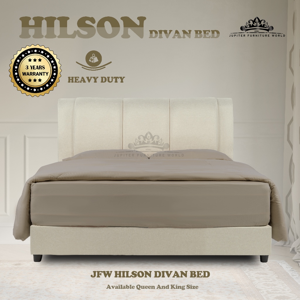 [JFW-HILSON DIVAN BED] HEAVY DUTY/3 YEARS WARRANTY/ QUEEN BED/ KING BED ...