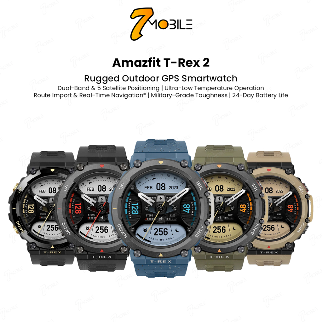Amazfit T-Rex 2 Rugged Outdoor GPS Smartwatch