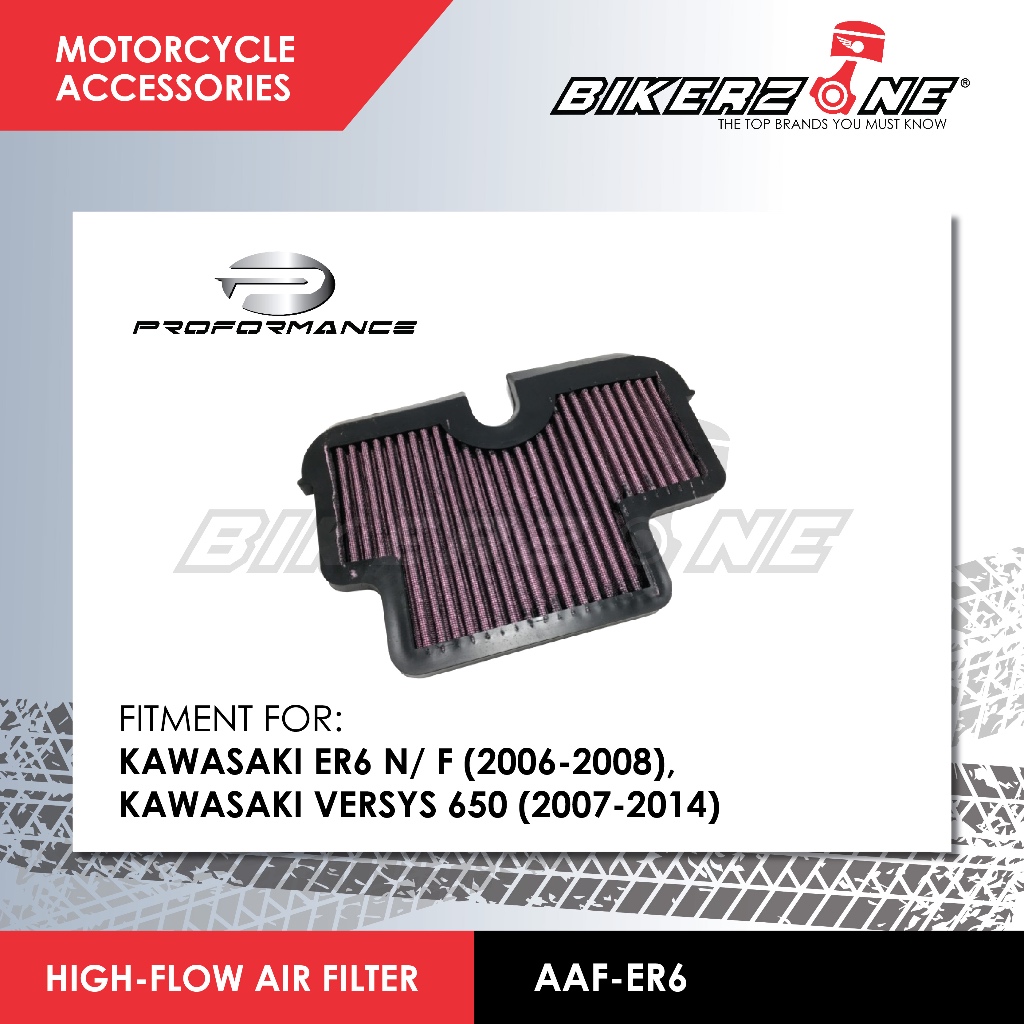 PROFORMANCE AAF-ER6 High Flow Air Filter for Kawasaki ER6 N/F and ...