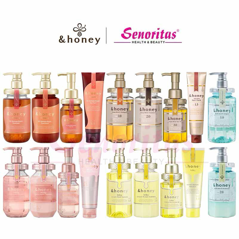 &Honey Melty Moist/Deep Moist/Herb Smooth Shampoo/Conditioner Shopee Malaysia