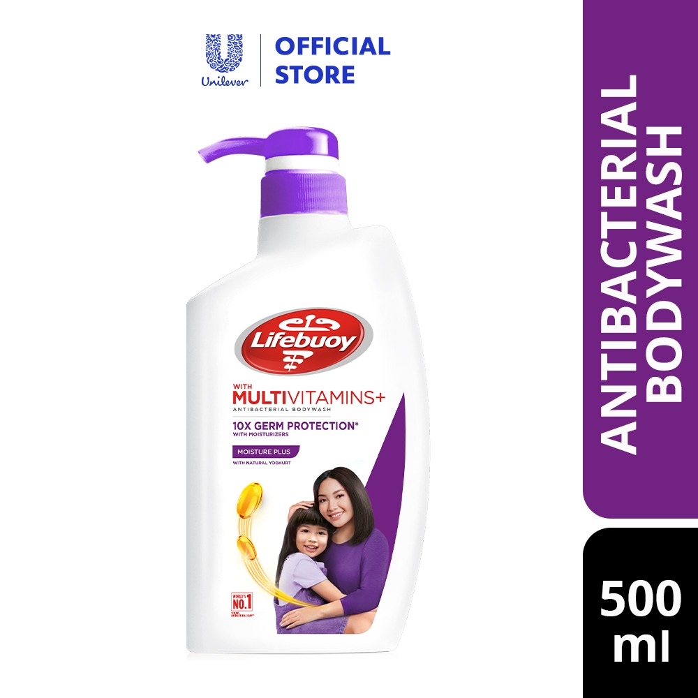 Lifebuoy Antibacterial Body Wash Moisture Plus (500ml) Shopee Malaysia
