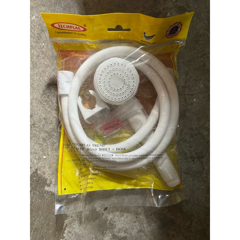 TECHPLAS ORIGINAL PVC SHOWER HEAD SET Shopee Malaysia