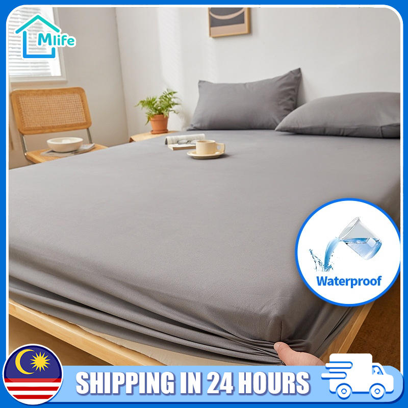 MLife 100 Waterproof Mattress Protector Fitted Bedsheet Cadar Mattress