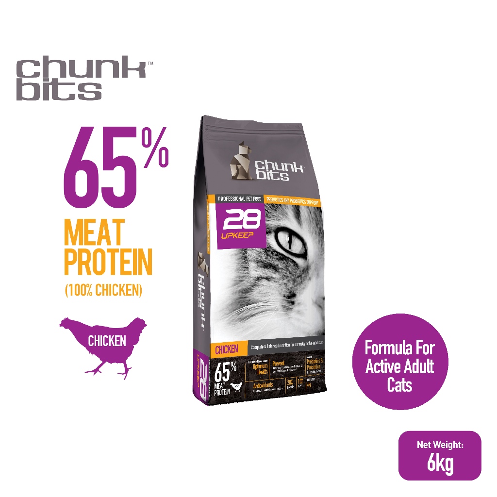 CHUNKBITS Upkeep 28 Cat Dry Food Chicken (6kg) Shopee Malaysia