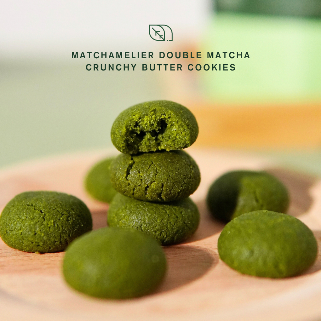 MATCHAMELIER Double Matcha Crunchy Butter Cookies | No Egg 100g ...