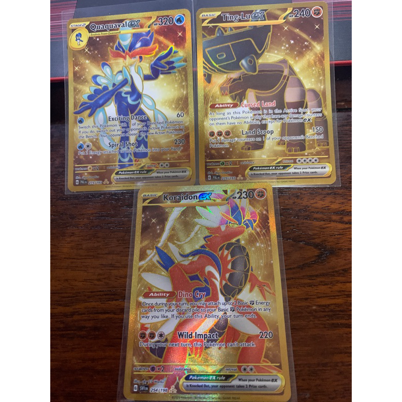 Pokemon Tcg - Quaquaval Ting-Lu Koraidon Ex Gold | Shopee Malaysia