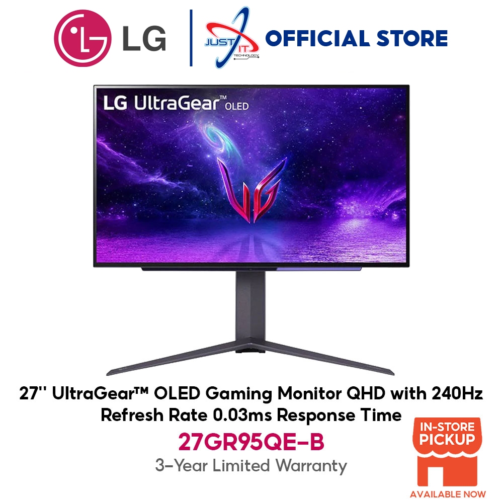 LG 27GR95QE / 27GR95QE-B 27'' ULTRAGEAR OLED GAMING MONITOR (27" OLED ...