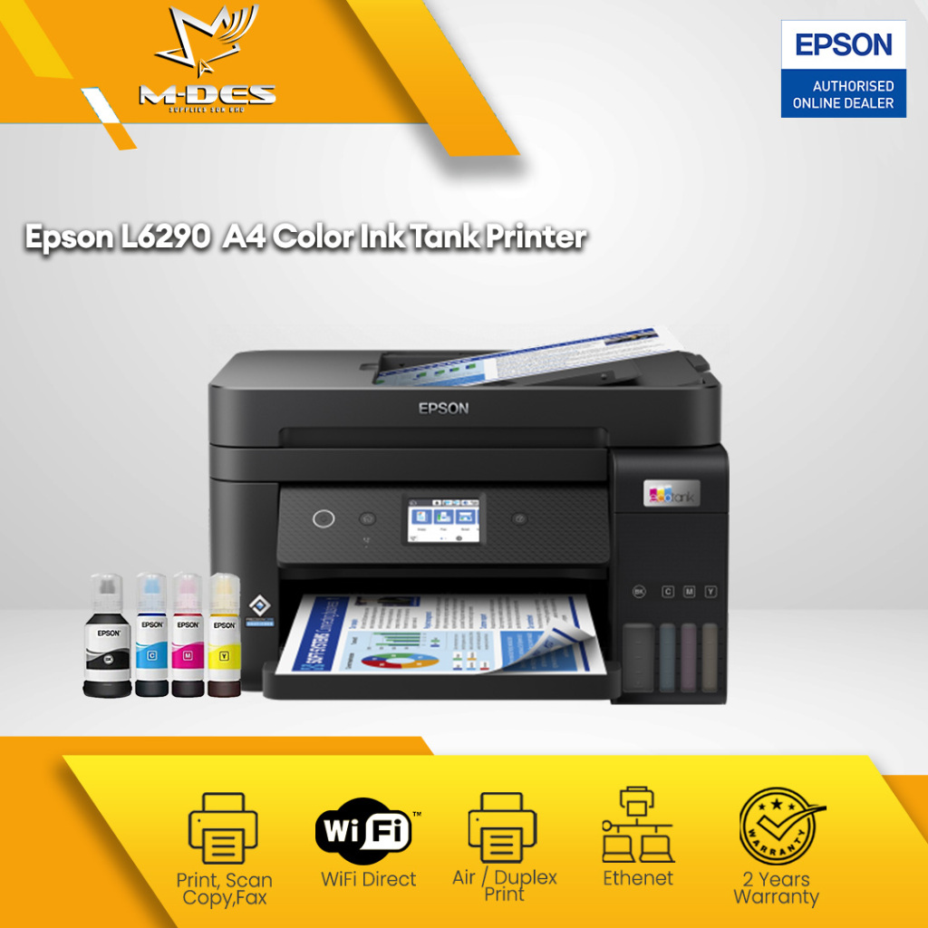 Epson L6290 All In One Wireless A4 Color Ink Tank Printer / Print Scan ...