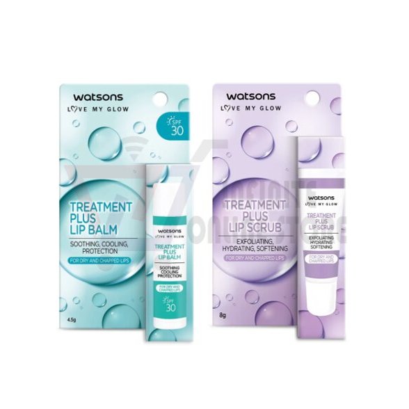 WATSONS Treatment Plus ( Lip Balm SPF30 4.5g / Lip Scrub 8g) Shopee