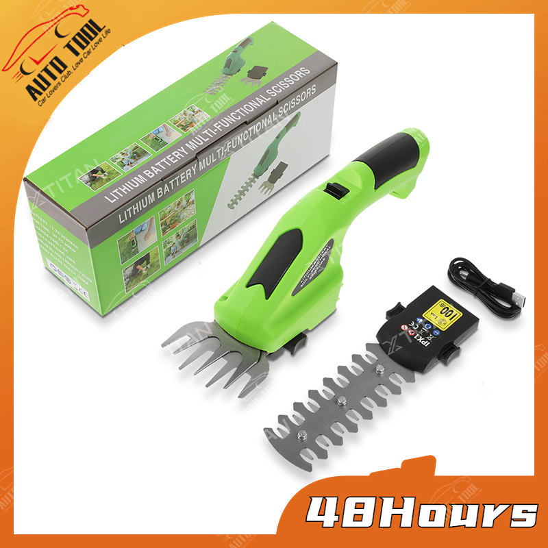 CLC 2 In 1 7.2V Electric Cordless Grass&Shrub Shear Hedge Trimmer