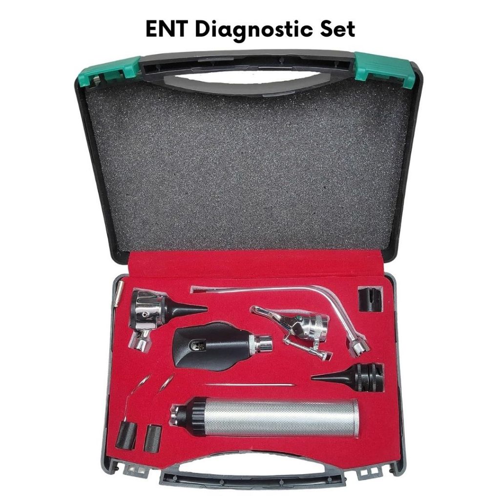 ENT Diagnostic Set, Otoscope Ophthalmoscope Set, Veterinary Otoscope Ophthalmoscope ENT Set