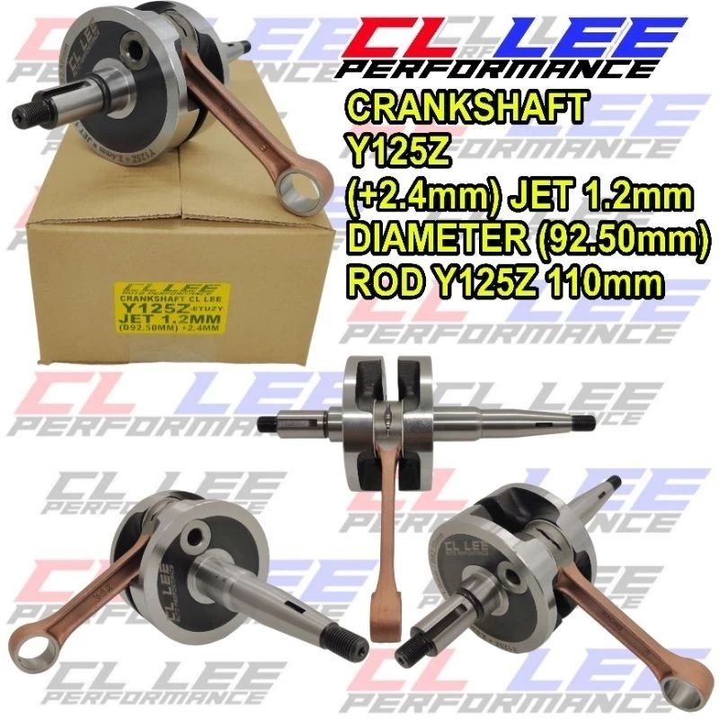 Y125Z & RXZ RR 150 ZX150 ESR MOTOR CRANKSHAFT ESR & CL LEE JET 1.0MM 1 ...