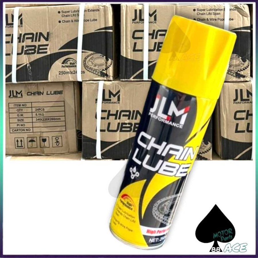 JLM HIGH PERFORMANCE CHAIN LUBE 250ML MINYAK RANTAI SPARY Chain lube o ...