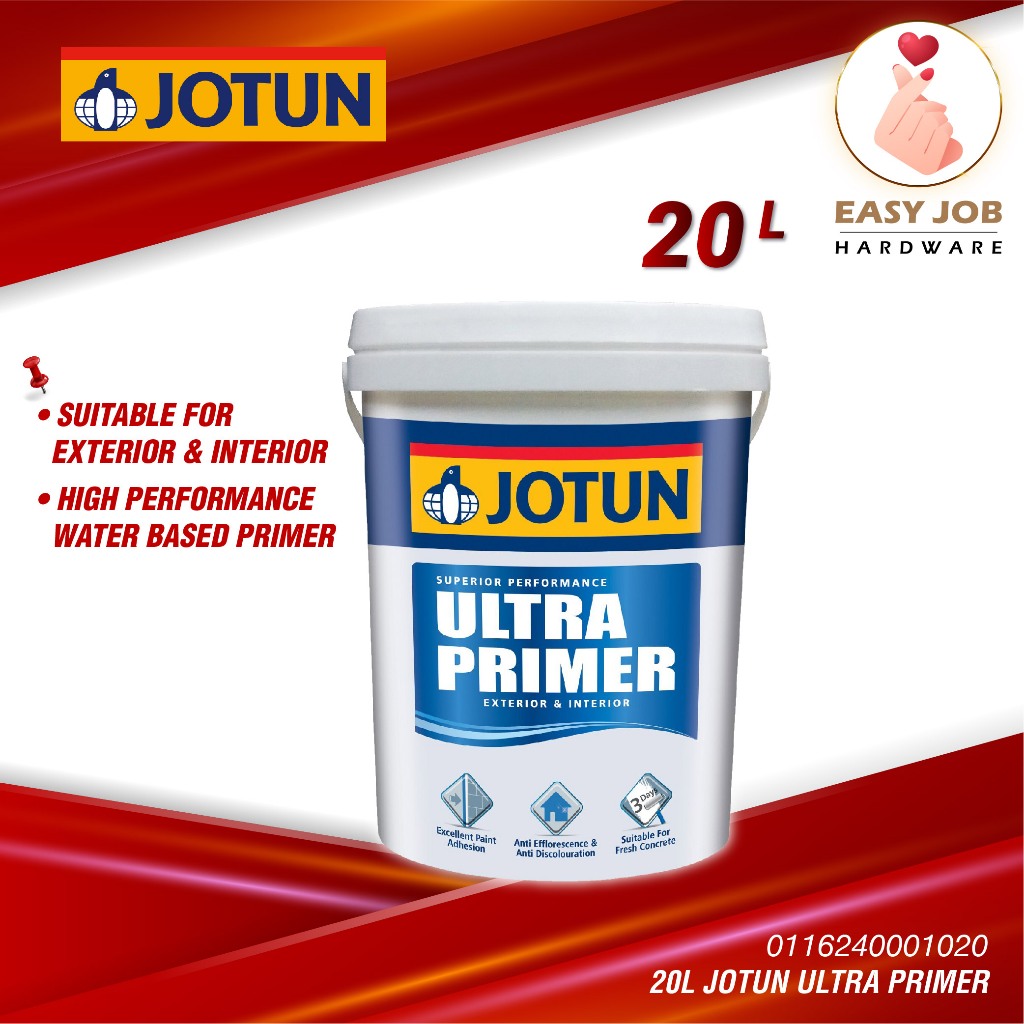 20L Jotun Paint Ultra Primer Wall Sealer Exterior & Interior Dinding Undercoat Shopee Malaysia