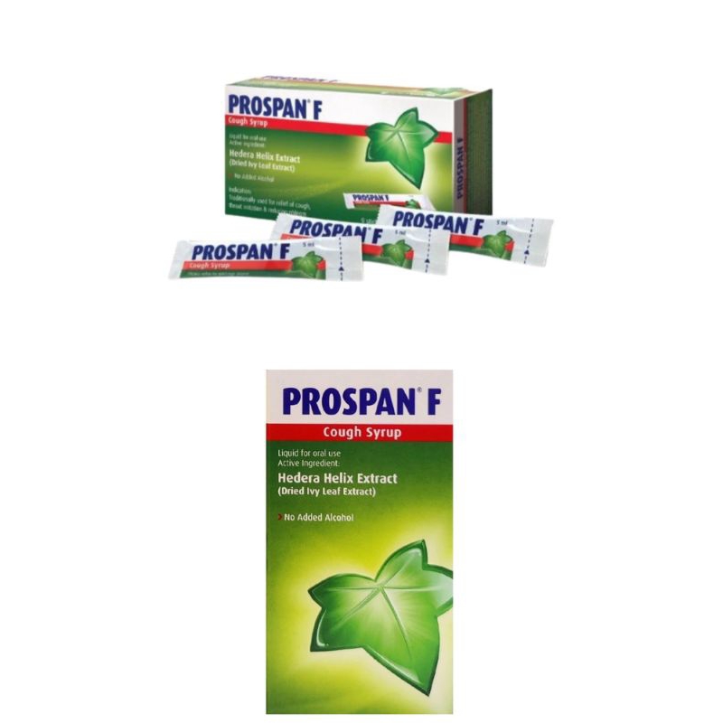 PROSPAN F COUGH SYRUP HEDERA HELIX EXTRACT ( SYRUP 100 ml / 9 PACK X 5 ...