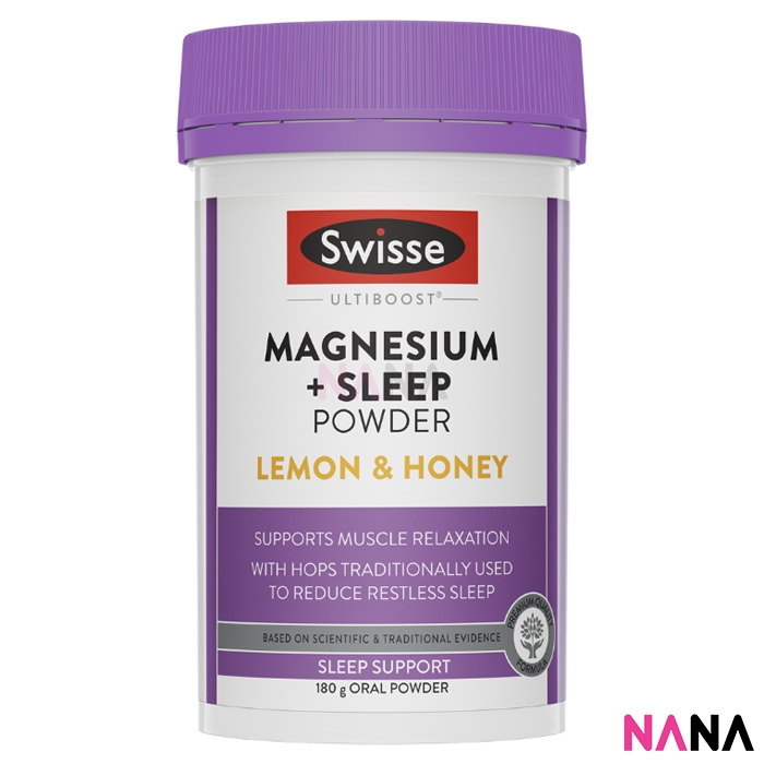 Swisse Ultiboost Magnesium + Sleep Powder - Lemon & Honey Flavor 180g ...