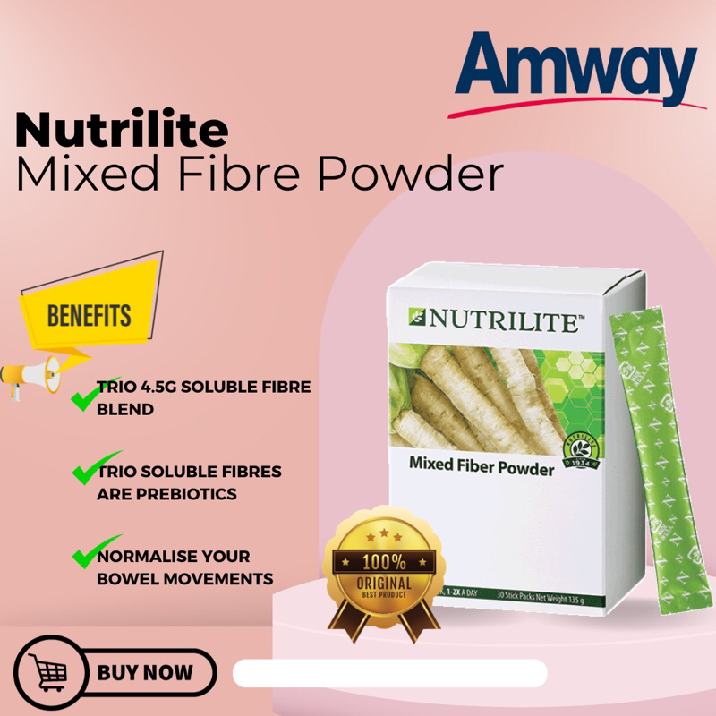 AMWAY 100 Original * Nutrilite Mixed Fiber Powder 4.5g X 30 Stick