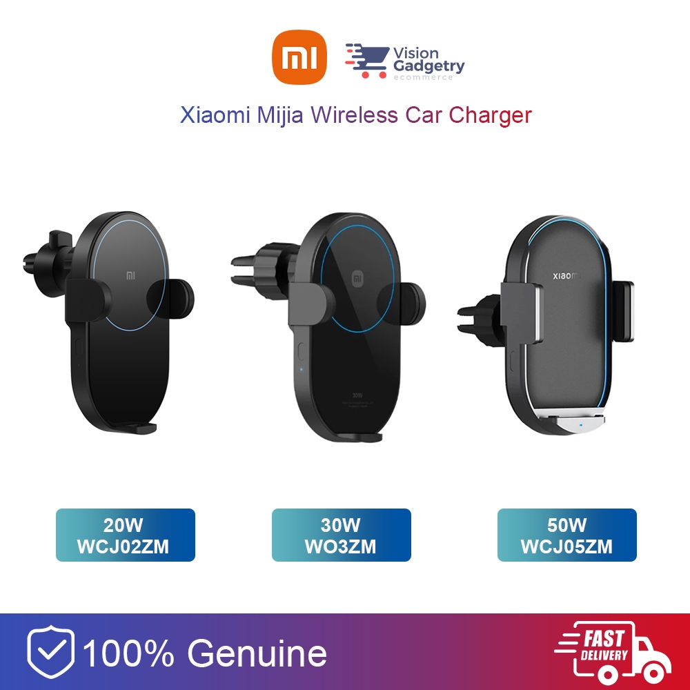 Xiaomi Mi Mijia Car Wireless Car Charger Phone Holder Auto Clamp 20W ...