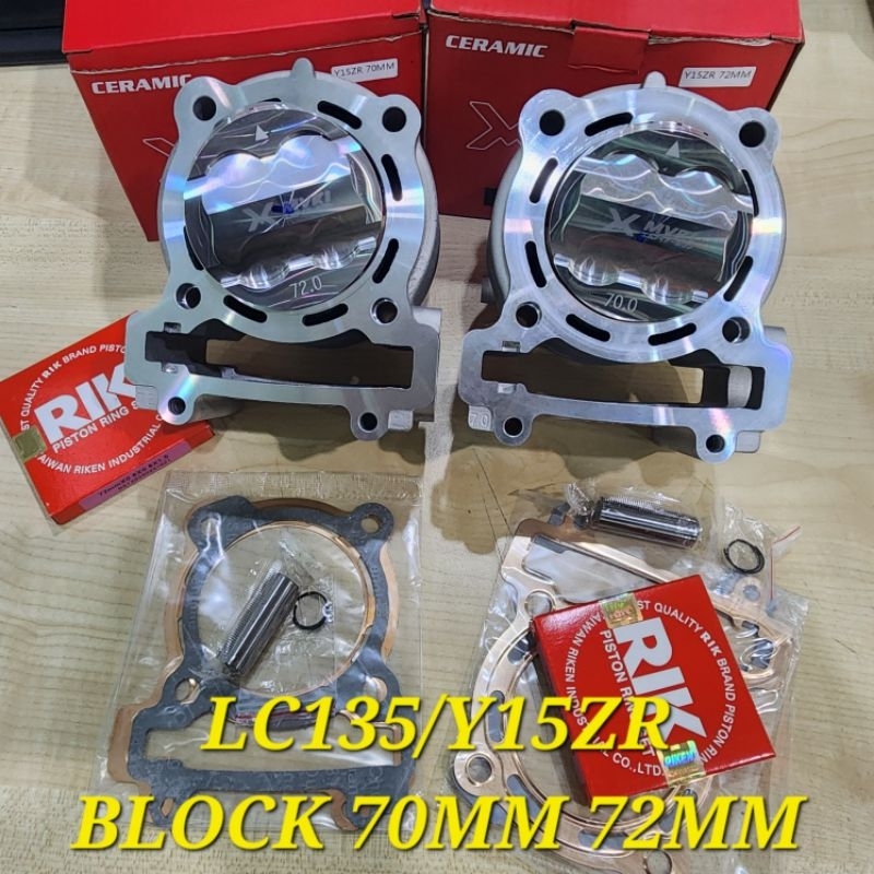 MVR1 LC135 Y15ZR Y15 CERAMIC BLOCK PISTON 70MM 72MM standard