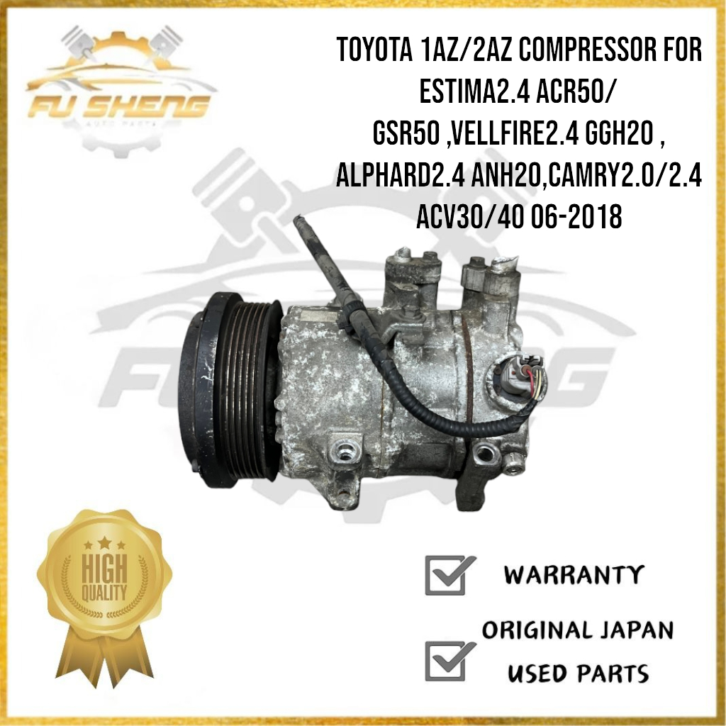 FuSheng-Toyota 1AZ/2AZ Compressor For Estima2.4 ACR50/GSR50 ,Vellfire2 ...