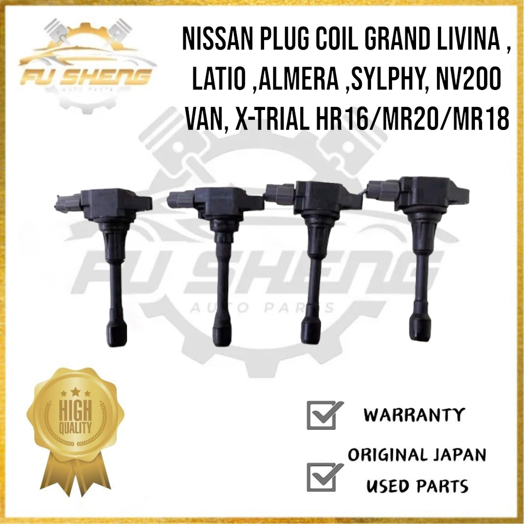 Nissan Plug Coil Grand Livina , Latio ,Almera ,Sylphy, NV200 VAN, X