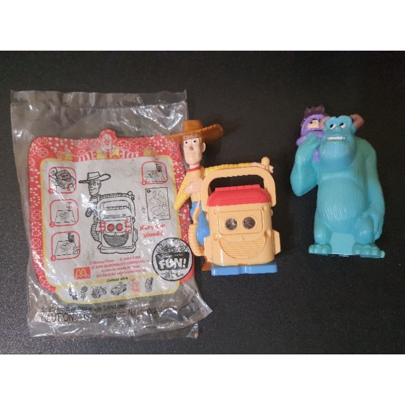 McDonald's 2004 Disney Pixar Toy Story Karaoke Woody and Monster Shopee Malaysia