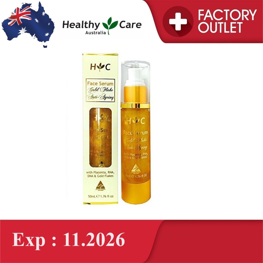 HEALTHY CARE Sheep Placenta Face Serum Gold Flake Anti Ageing (50ml