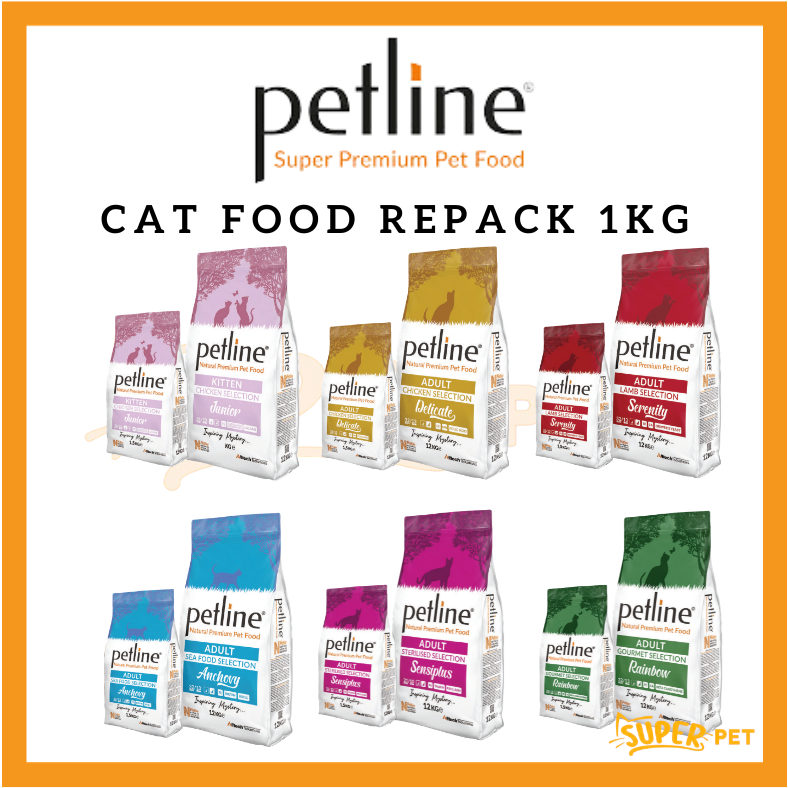 Petline Super Premium Cat Food Original Repack 1kg Shopee Malaysia