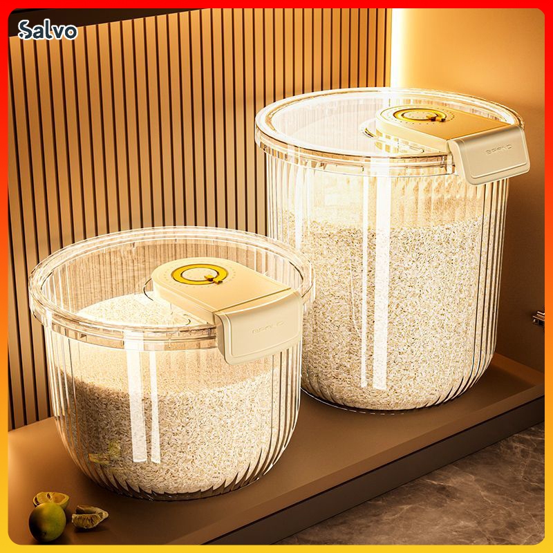 Cereal Containers, Small Rice Airtight Bucket, Transparent