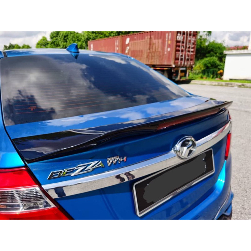 Perodua bezza rear boot trunk spoiler wing lip ducktail gear up mugen ...