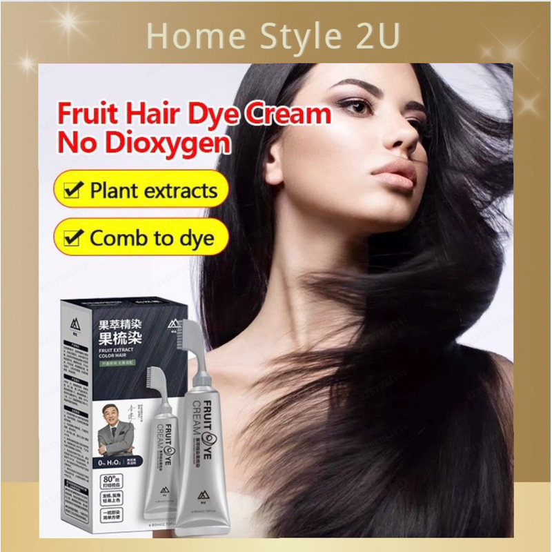 Fruit Hair Dye Cream No Dioxygen / Hair dye cream with comb,combing ...