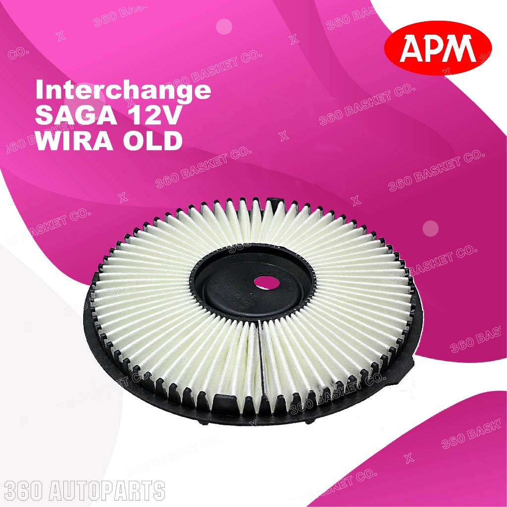 APM AIR FILTER PROTON SAGA 12V WIRA MD620508 (PENAPIS ANGIN) Shopee