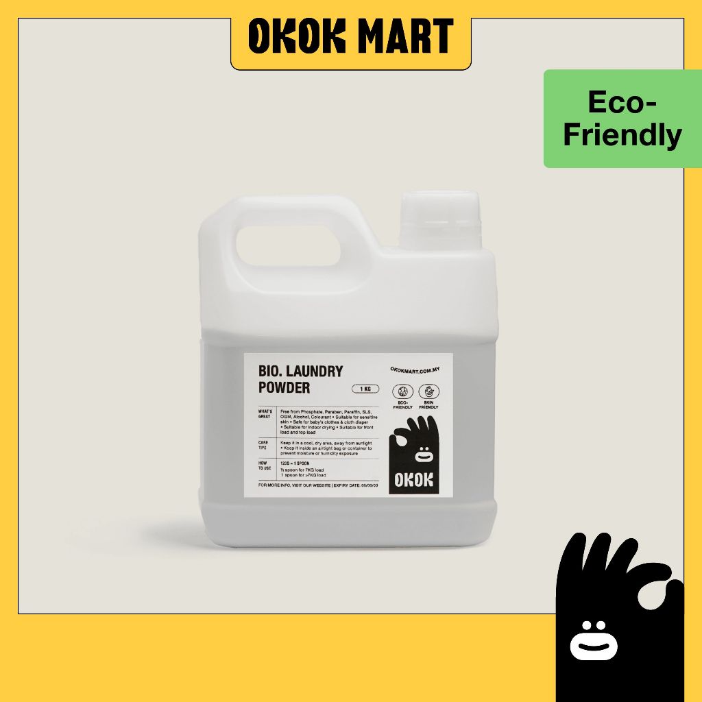 Bio. Laundry Powder ( Infrant Safe ) | Biodegradable | Null Laundry ...
