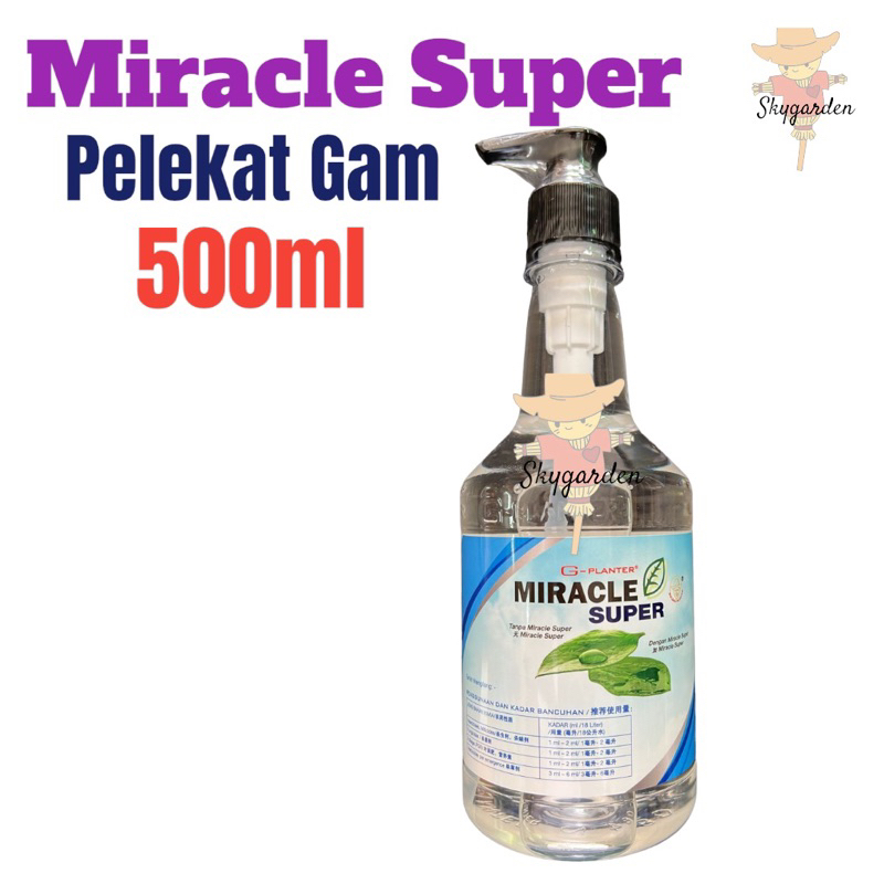 500ml Miracle Super Gam Racun Pelekat Wettingabsorptionpenetration Agent For Racun Serangga 8614