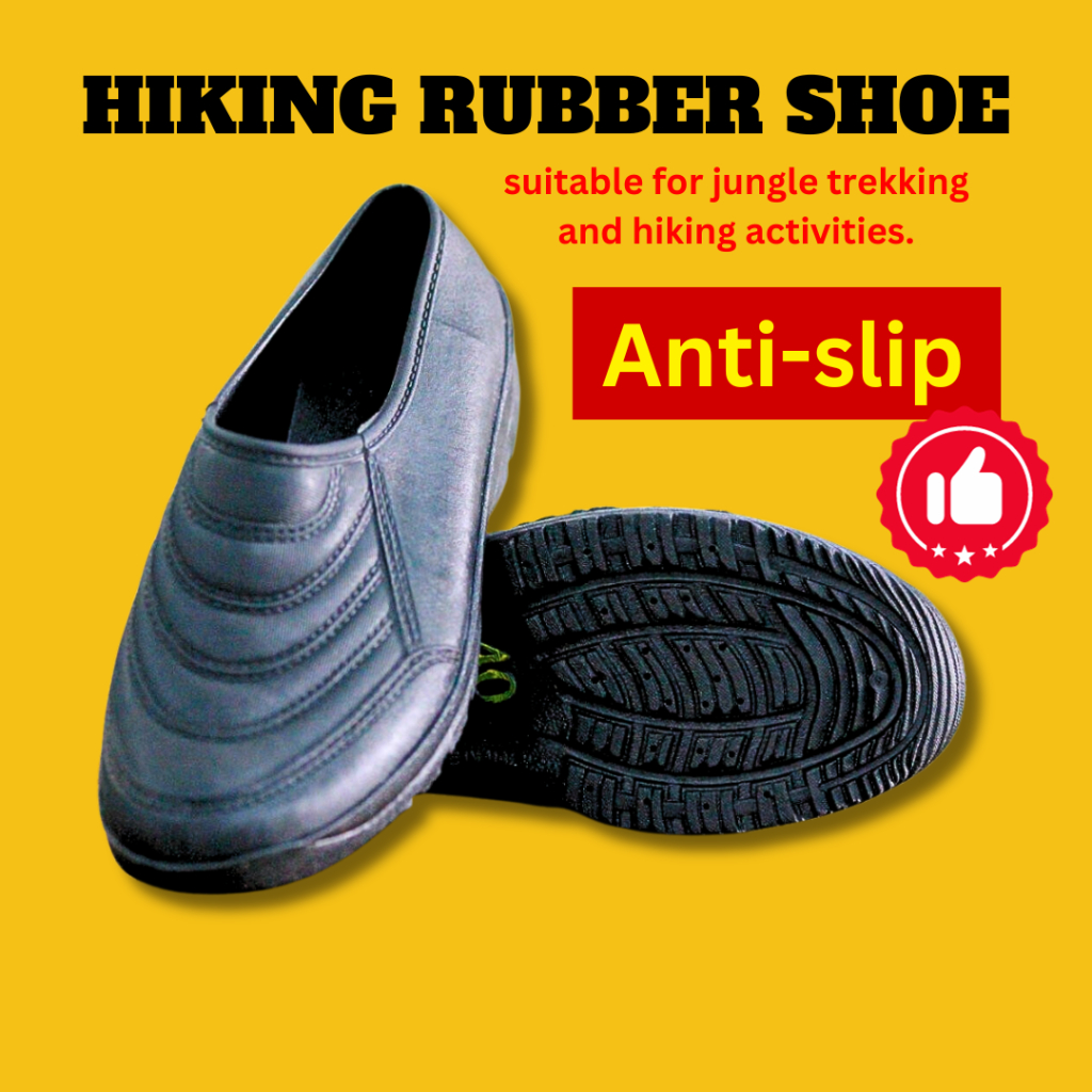 Rubber shoes for hiking on sale
