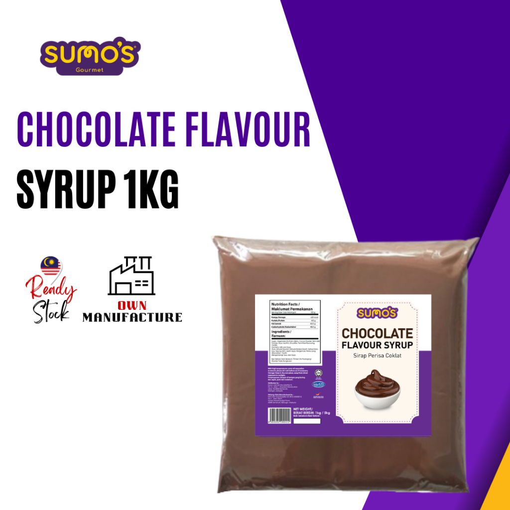 Sumo's Gourmet Chocolate Flavour syrup 1kg HALAL | Shopee Malaysia