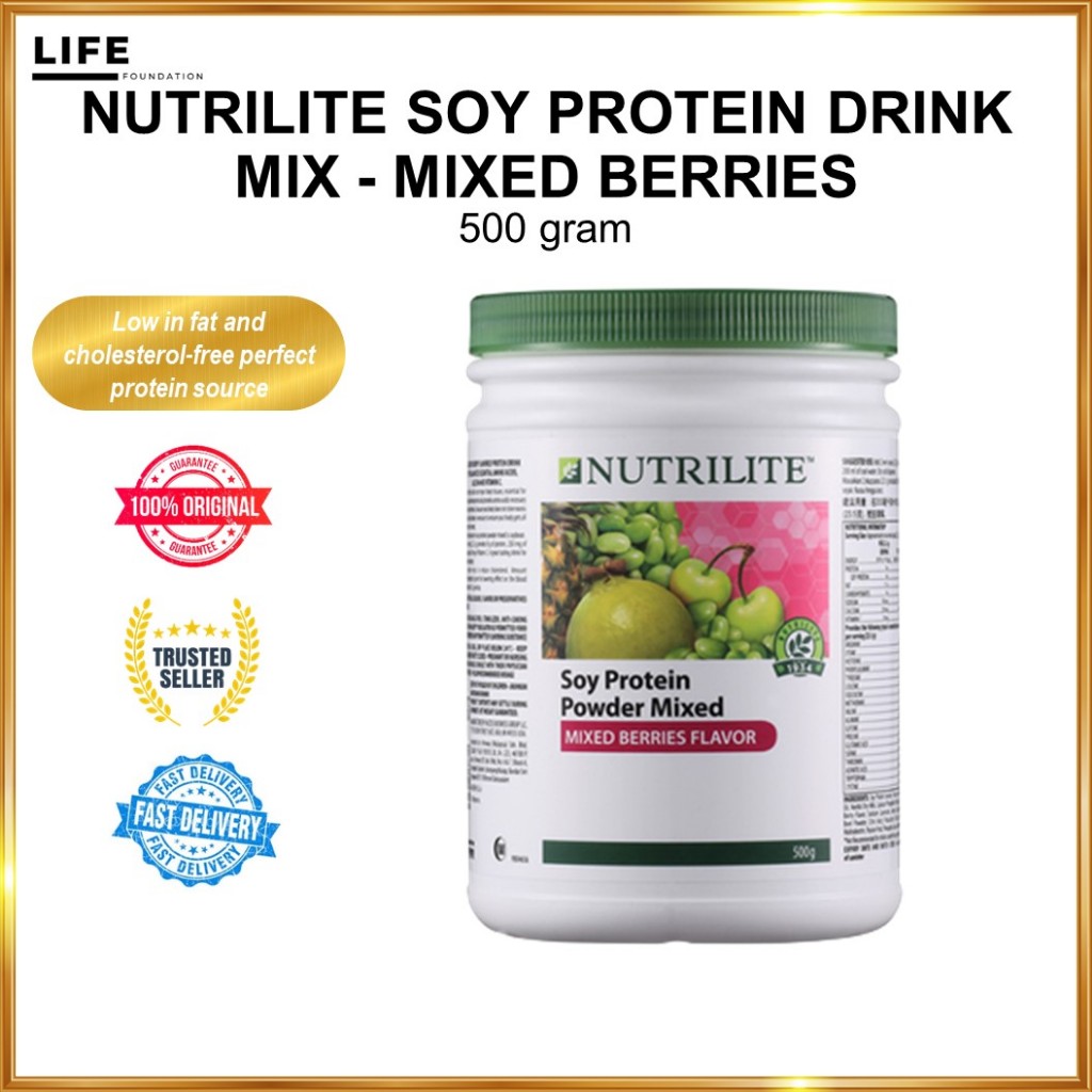 Nutrilite Soy Protein Drink Mix Mixed Berries Flavor 500g 蛋白质