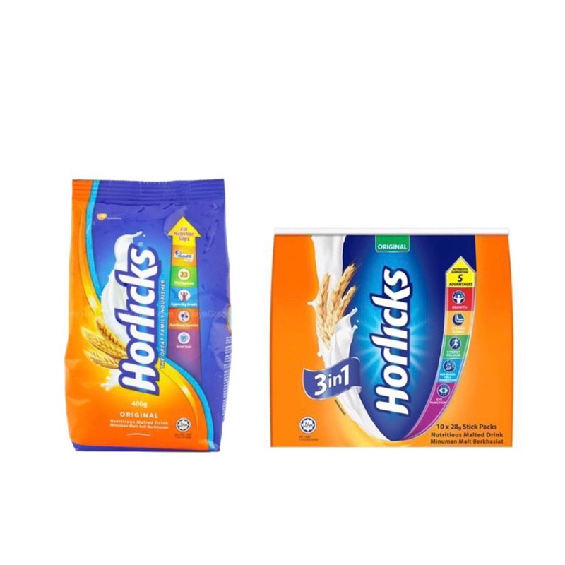 Horlicks 3 IN 1 10 X 28G / 400g / 200g | Shopee Malaysia