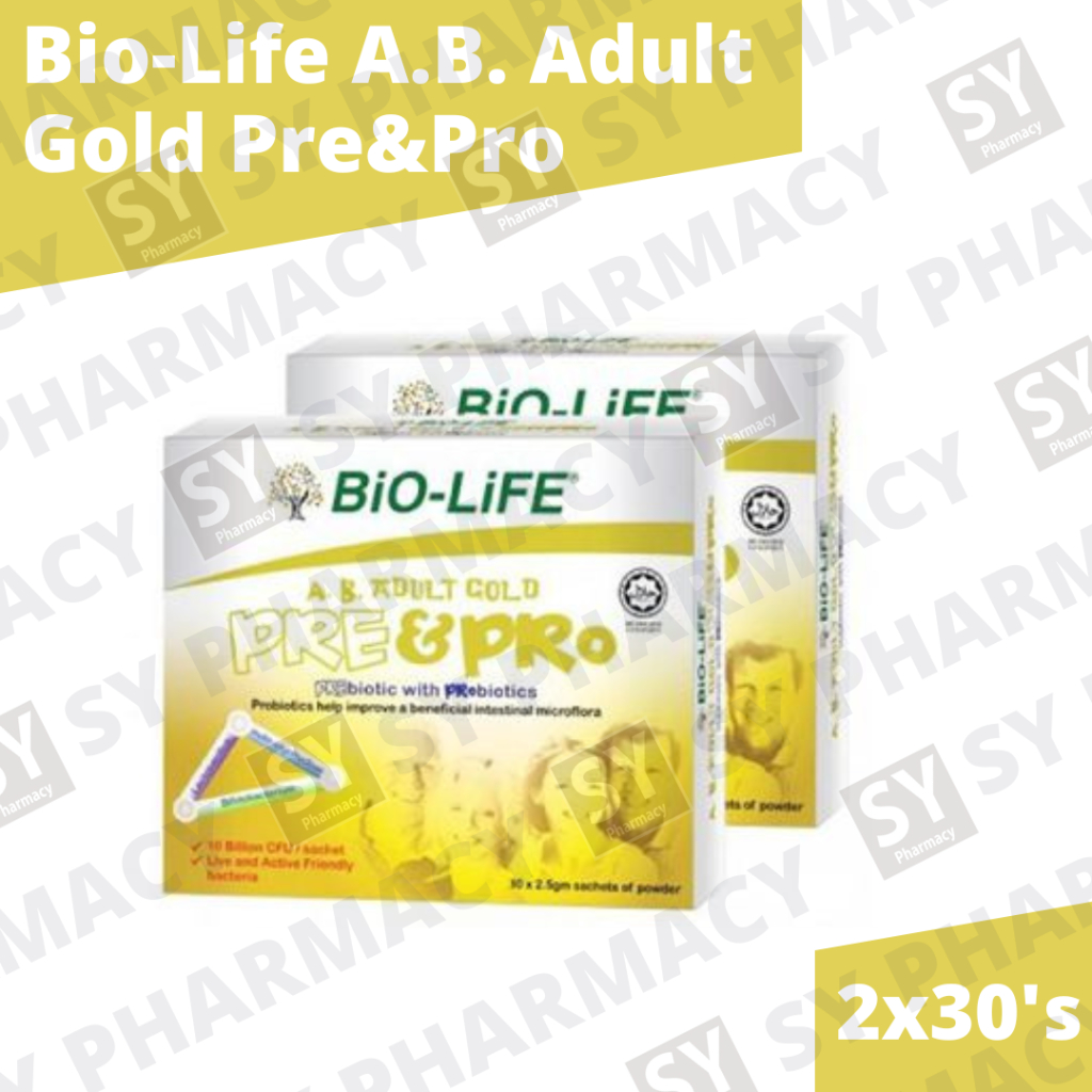 Bio-Life AB Adult Gold Pre&Pro 2x30's (Exp: 08/2026) | Shopee Malaysia