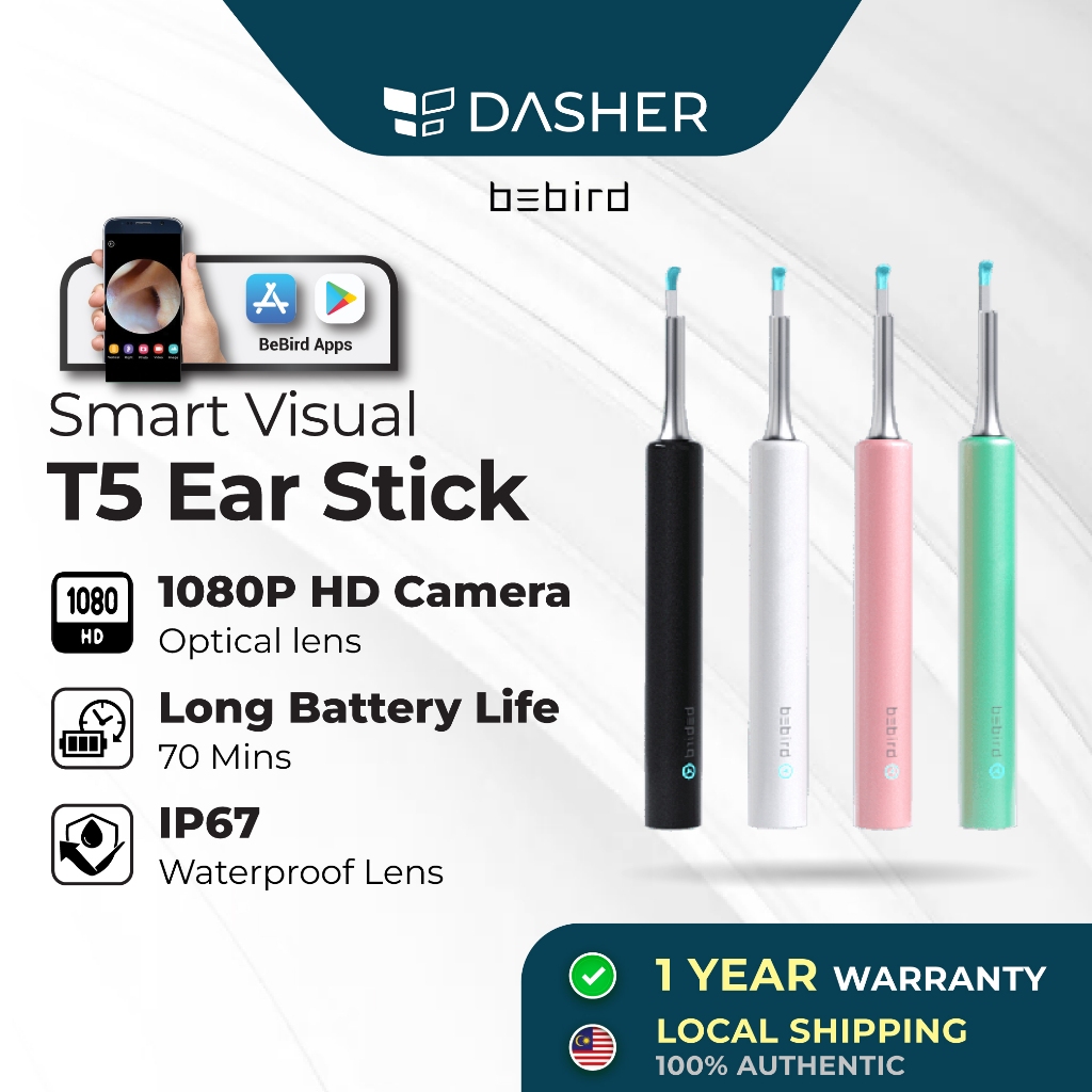 Bebird T5 Smart Visual Ear Stick Ear Wax Removal with Light InEar
