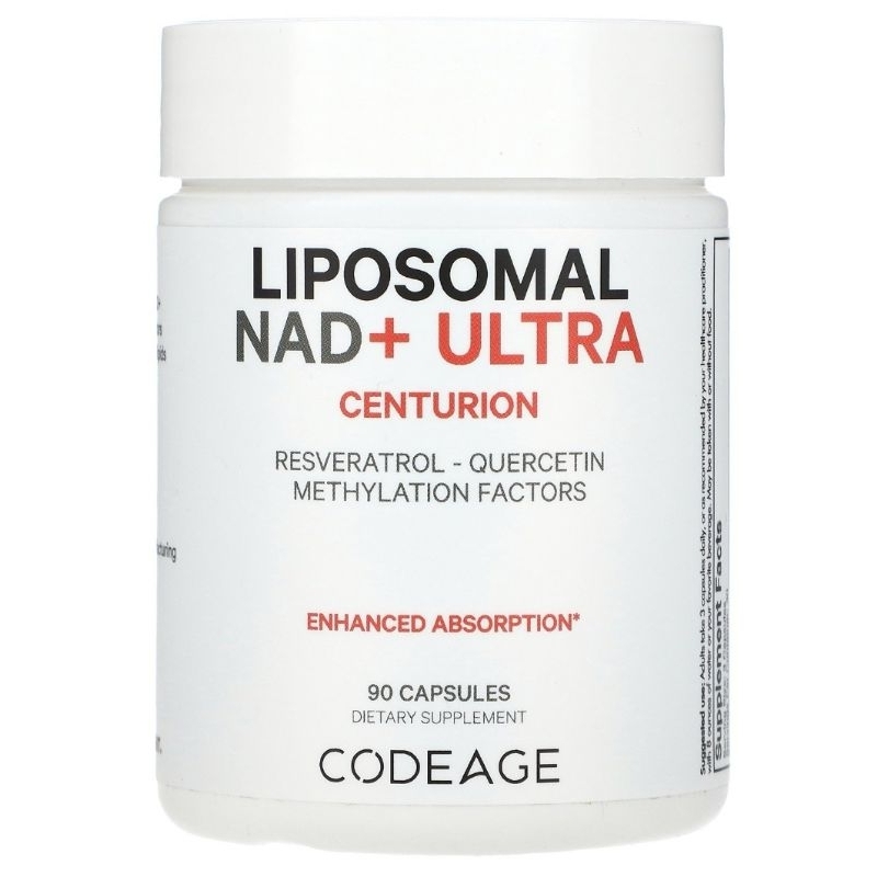 CodeAge, Liposomal NAD+ ULTRA, Resveratrol, Quercetin, Methylation