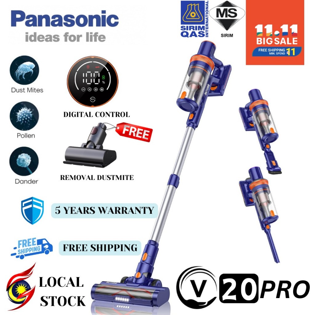 NEW 2023 Cyclon V20 Cordless Vacuum Cleaner FREE dust mite 10 Years Warranty High Power Cordless