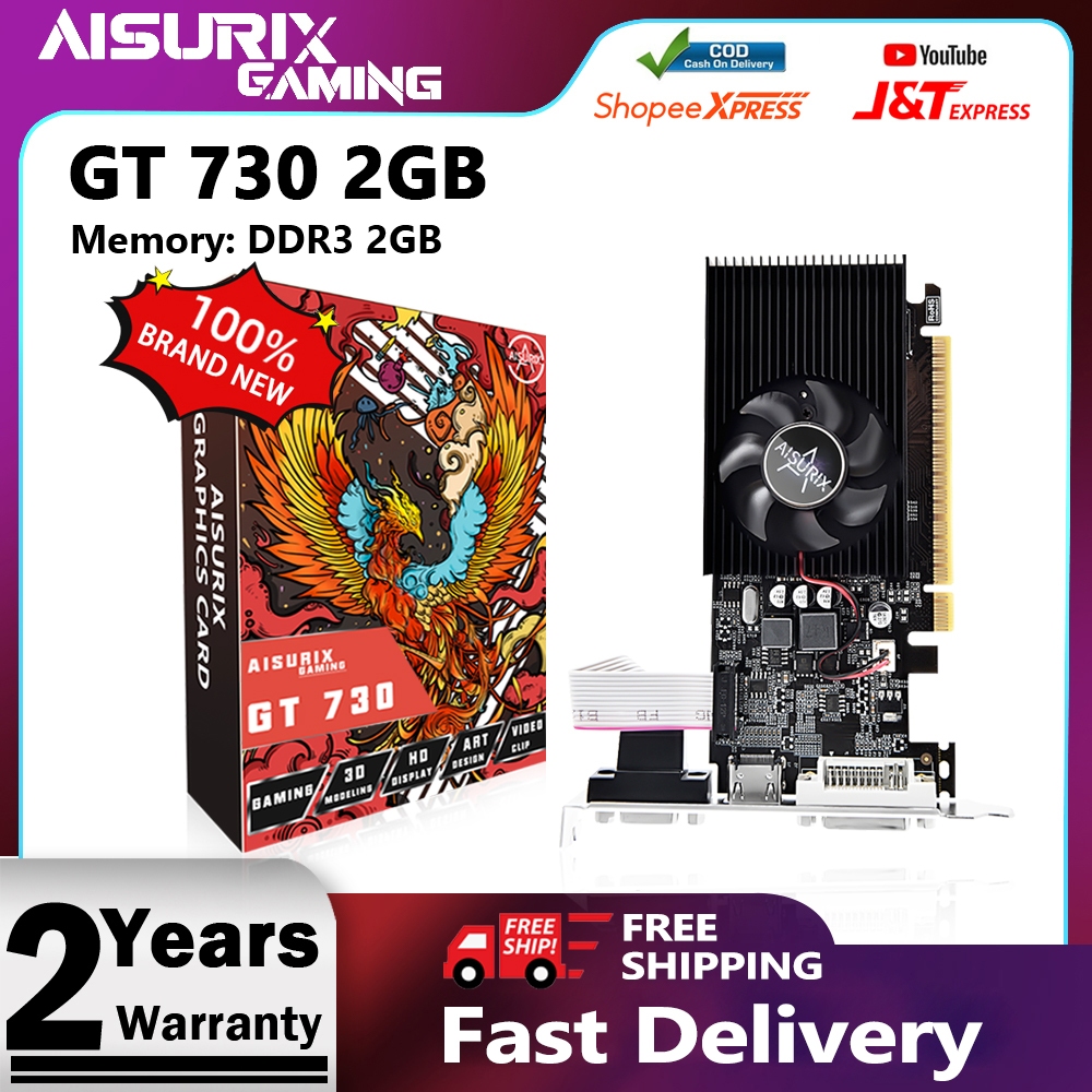 AISURIX GPU GT730 Sff Graphics Card GT 740 2GB Computer Video Card DDR3 ...