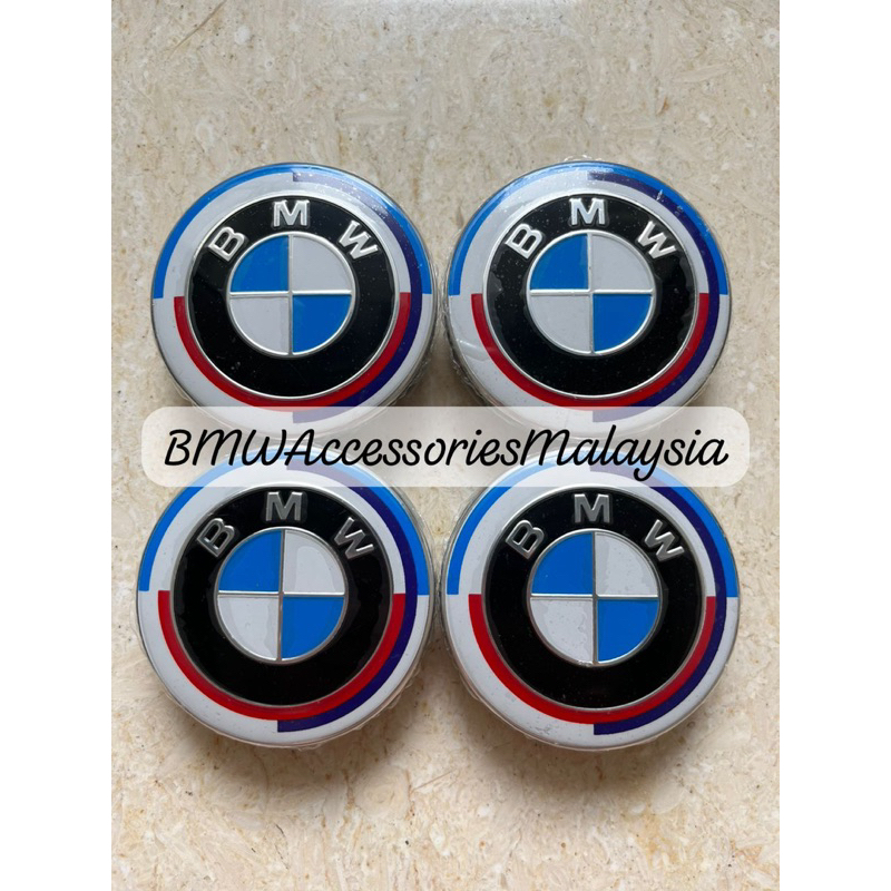 68mm BMW 50th Anniversary Rim Caps Replacement (1 Year Warranty ...