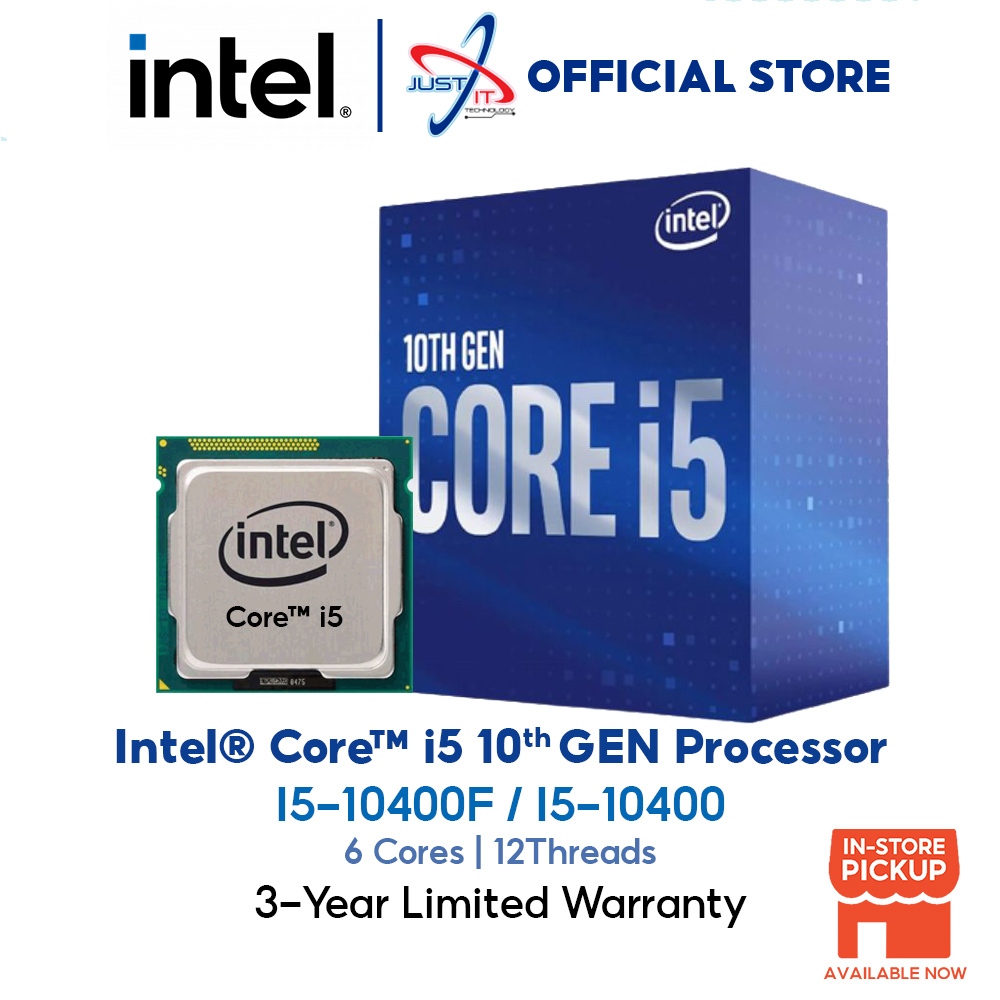 INTEL I5-10400F / I5-10400 2.9GHZ 12MB CACHE LGA1200 Processor