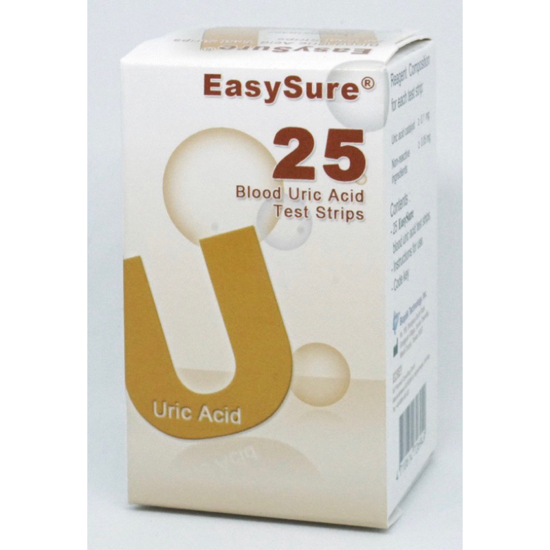 EASYSURE URIC ACID TEST STRIP 25s (6/2025 expiry) Shopee Malaysia